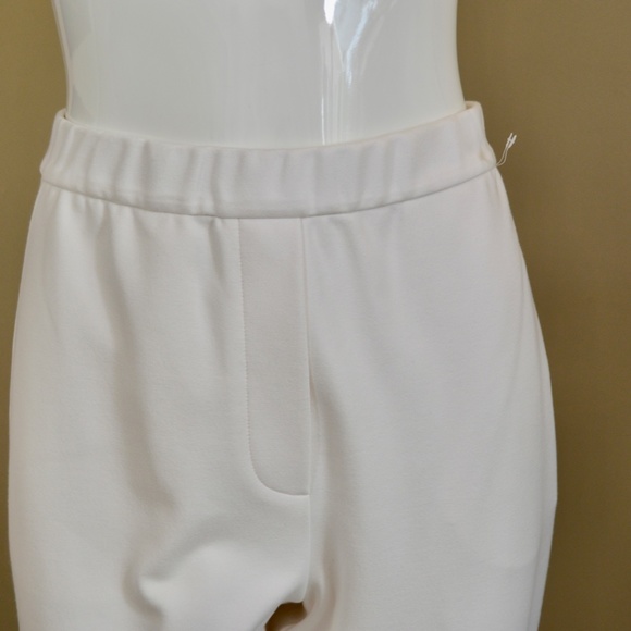 🆕🏷️ St. John Ecru Straight Leg Pants in White - Picture 12 of 16